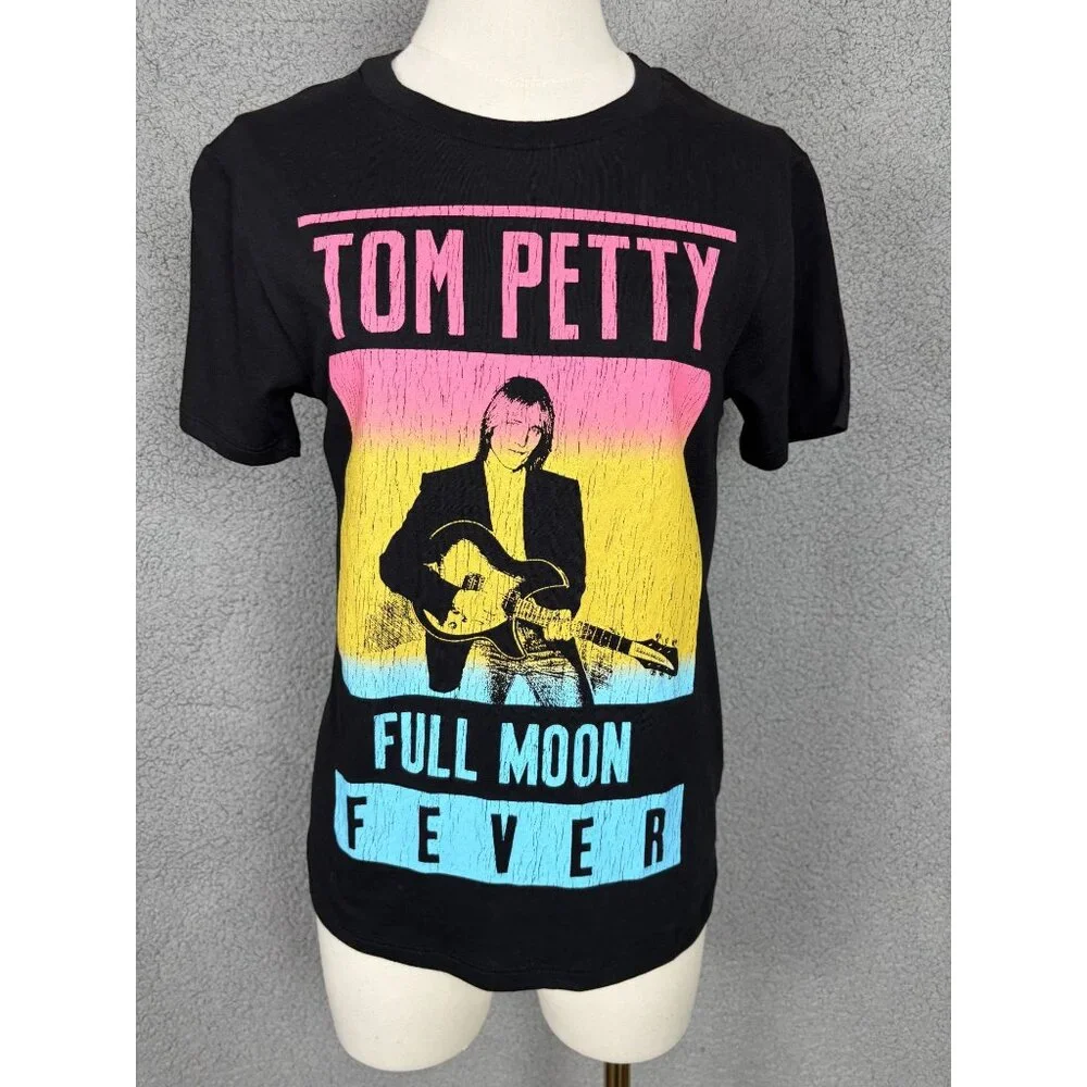 Tom Petty Full Moon Fever Graphic Tee Multicolor Black Size XS New With Tag's - Picture 1 of 8